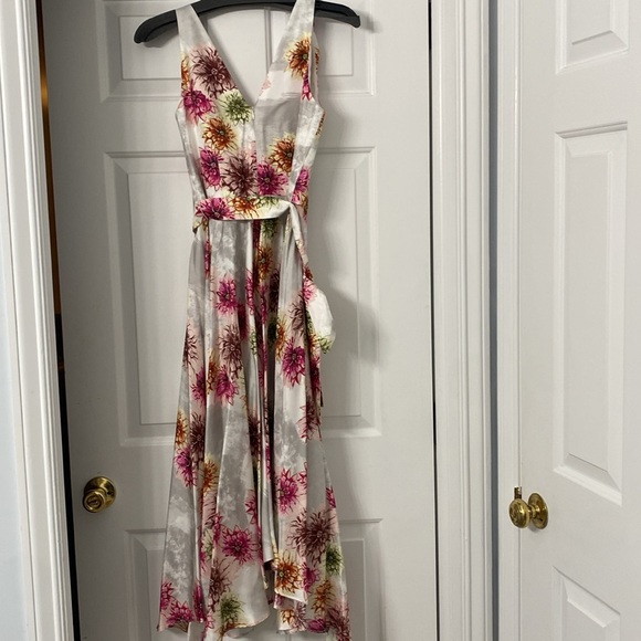 NWT Ala von Auersperg sz S Ginger belted silk Dress in Dahlia - Picture 7 of 7